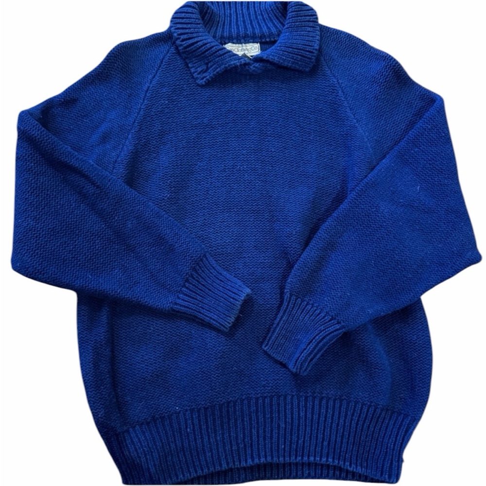 Final Sale!! Bundle! 🌟Vintage GAP🌟 Women's Blue Cozy Cottagecore Collar Sweater